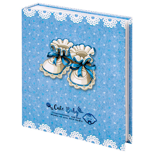 Фотоальбом BRAUBERG Фотоальбом Baby shoes на 200 фото 10х15 см