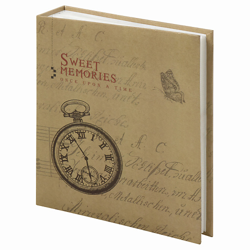 Фотоальбом BRAUBERG Фотоальбом Часы, крафт на 200 фото 10х15 см